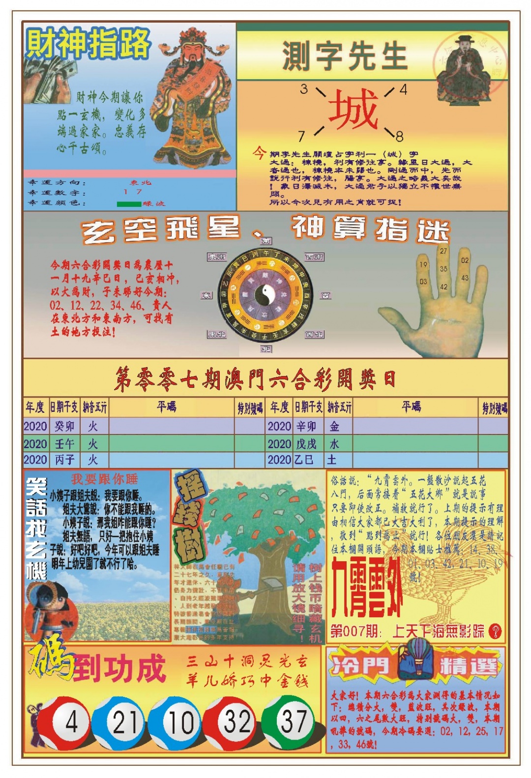 007期(新版)四柱预测B[图]