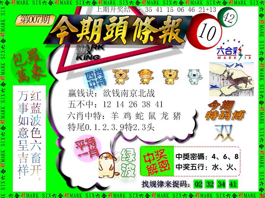 007期今期头条报[图]