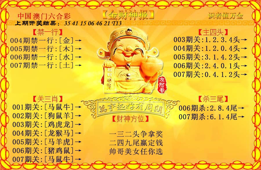 007期金财神[图]