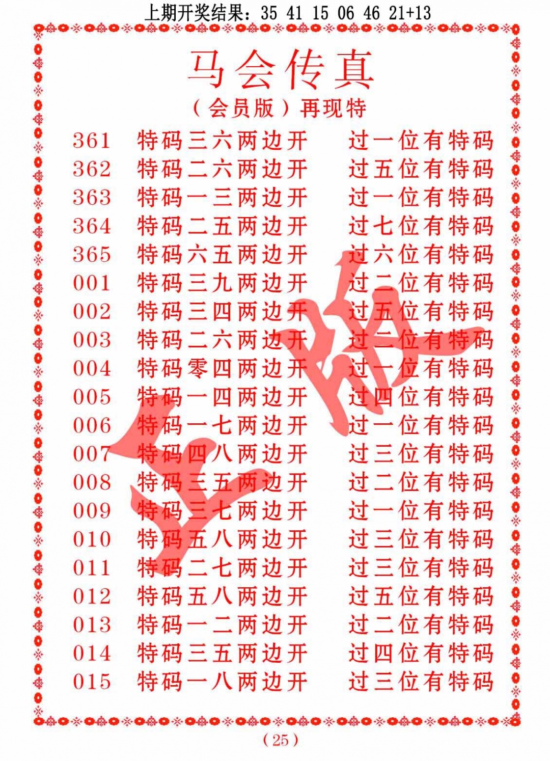 007期马会传真[图]