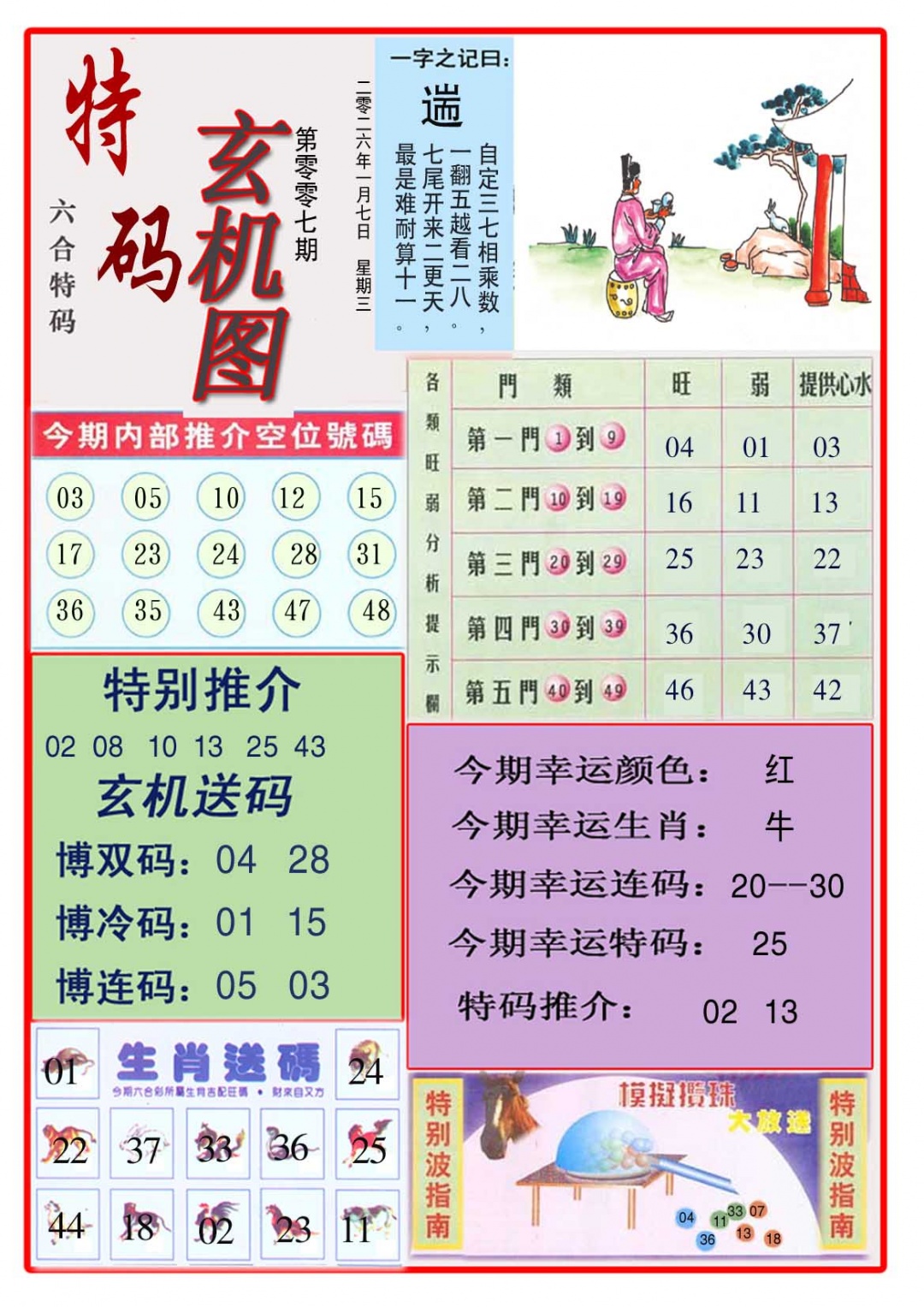 007期特码玄机图[图]