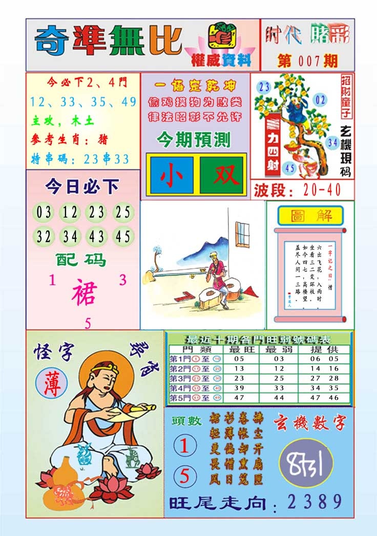 007期奇准无比[图]