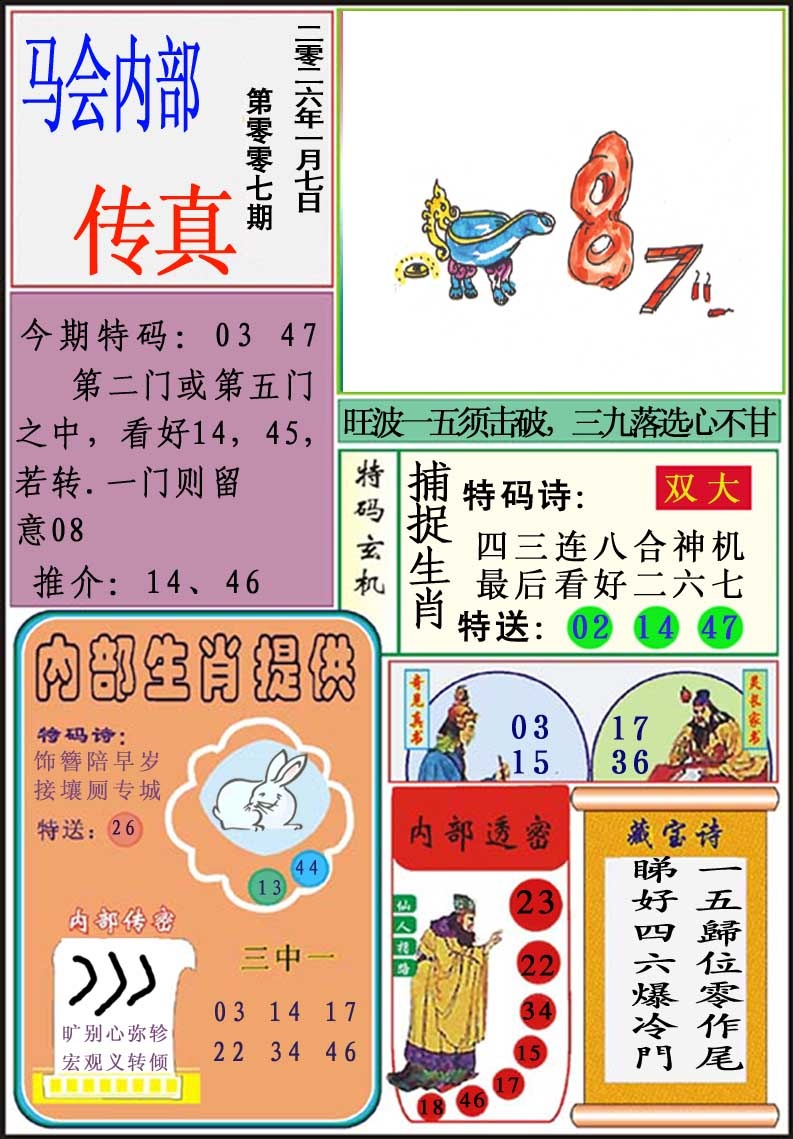 007期马会内部传真[图]