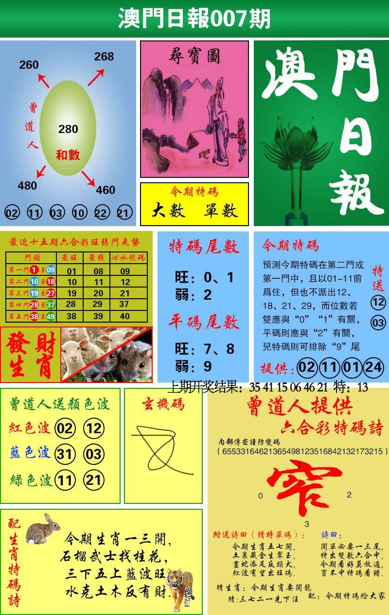 007期澳门日报[图]