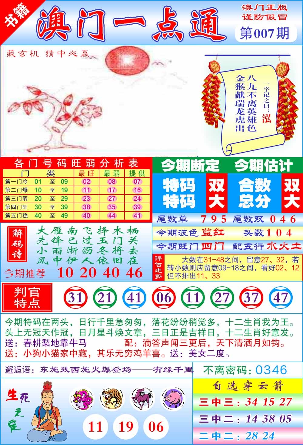 007期澳门一点通[图]