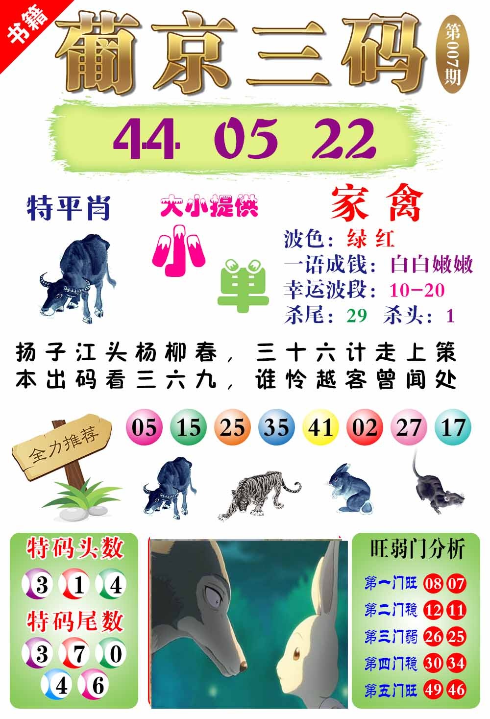 007期澳门葡京三码[图]