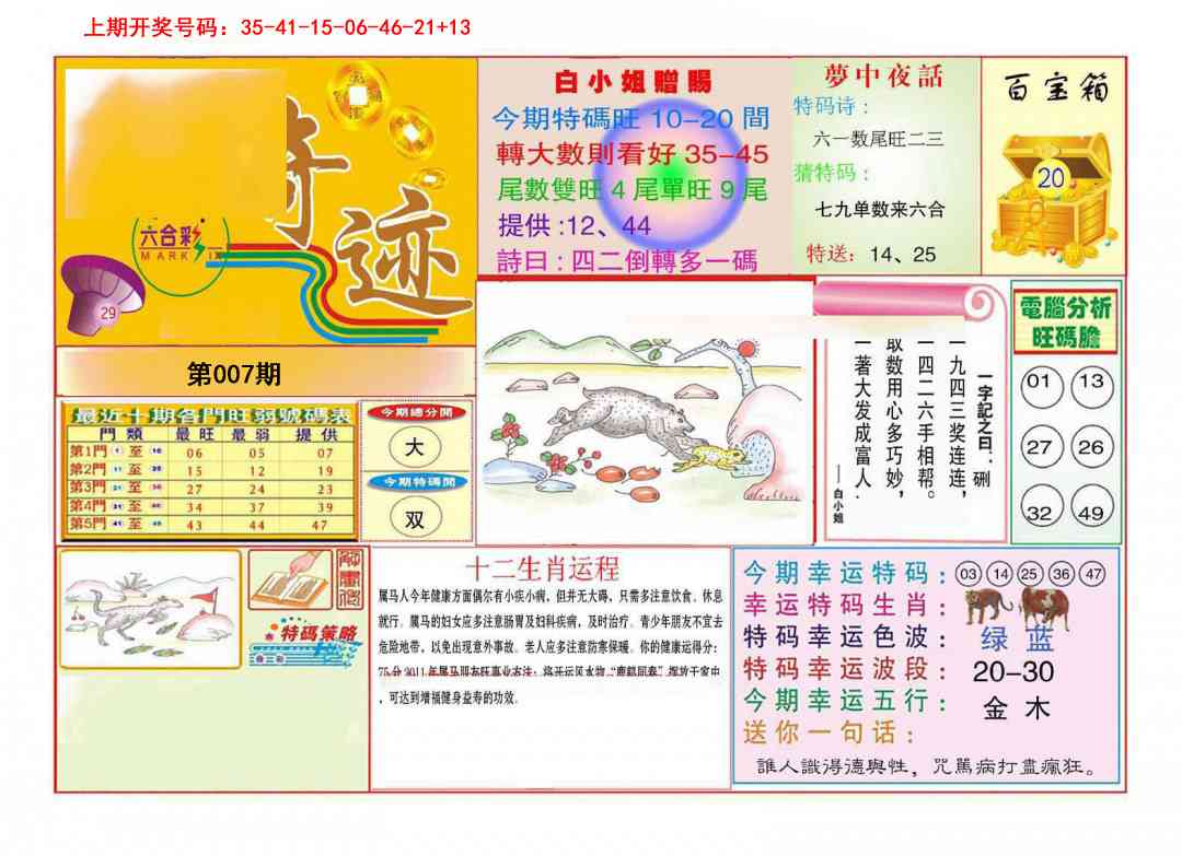 007期九龍奇迹A(推荐)[图]