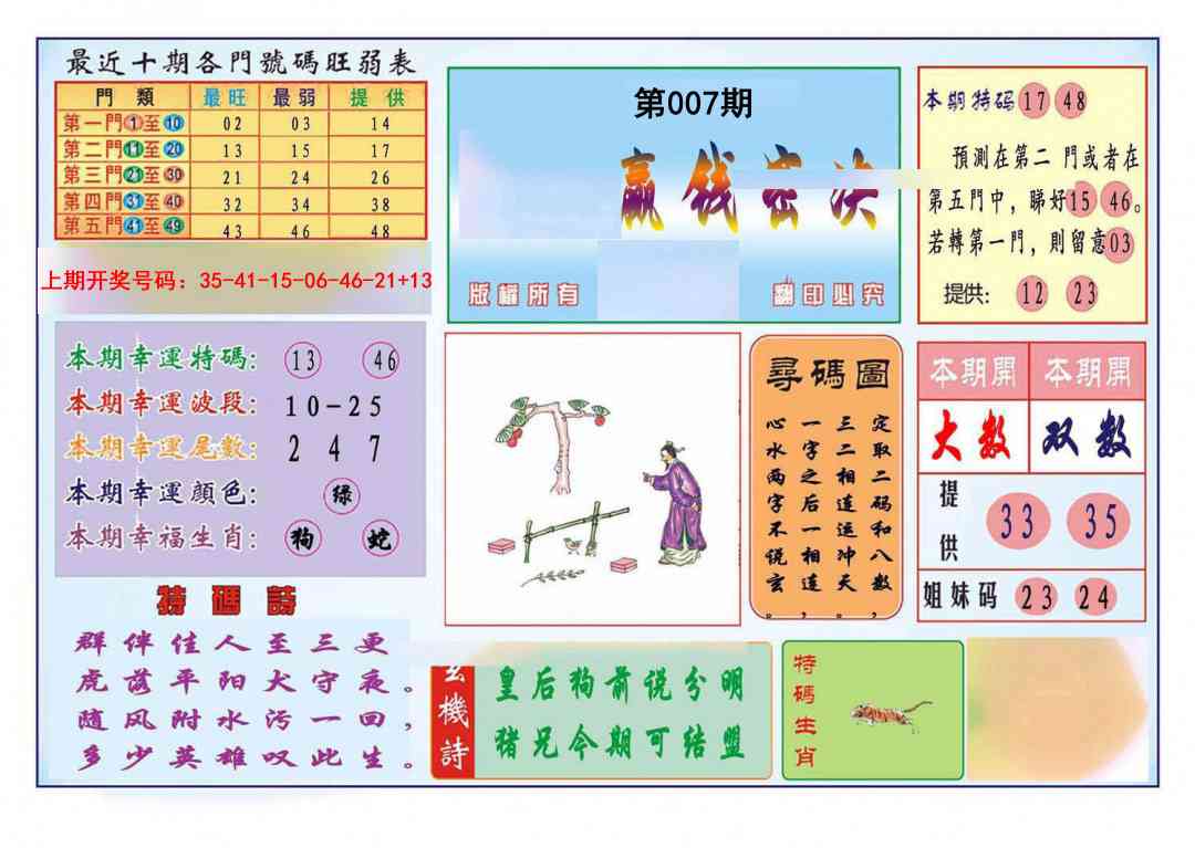 007期九龍赢钱密决(推荐)[图]