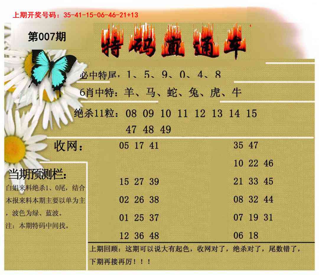 007期特码直通车[图]